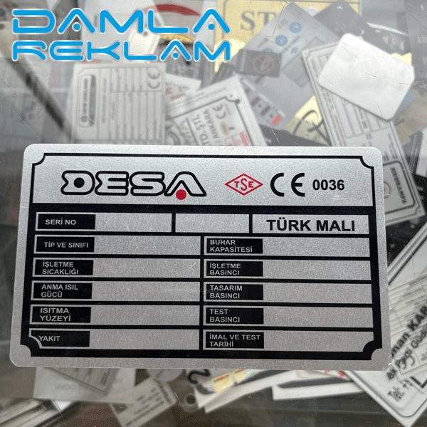 Ankara Alüminyum Asit İndirme Etiket