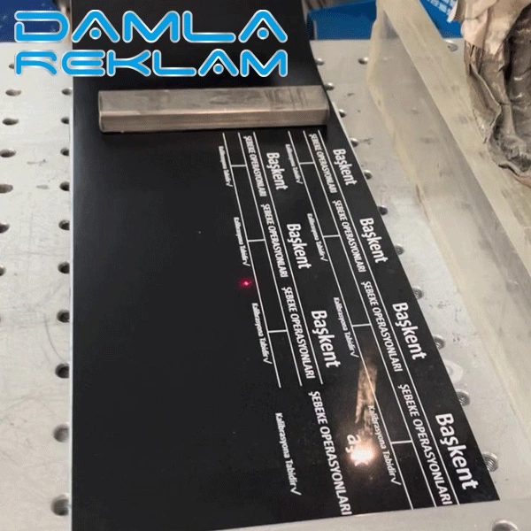Eloksallı Fiber Lazer Kazıma