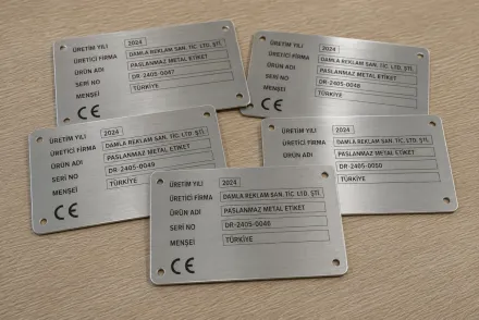 Paslanmaz Metal Etiket - Görsel 7
