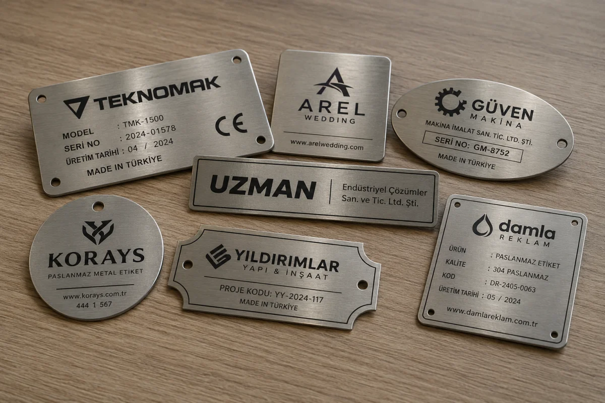 Paslanmaz Metal Etiket - Görsel 8